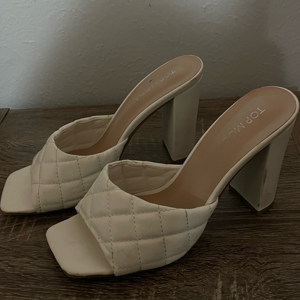 White Sandal Heel